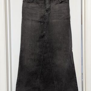 Women's Black Denim Skirt